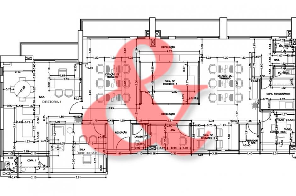 Aluguel sala comercial mobiliada São Caetano do Sul SCS